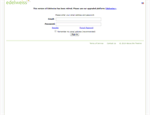 Tablet Screenshot of edelweiss.abovethetreeline.com